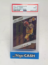 LEBRON JAMES 2021-22 Donruss Gold Elite Spellbound R - #4 - 09/10  - PSA 9 Mint